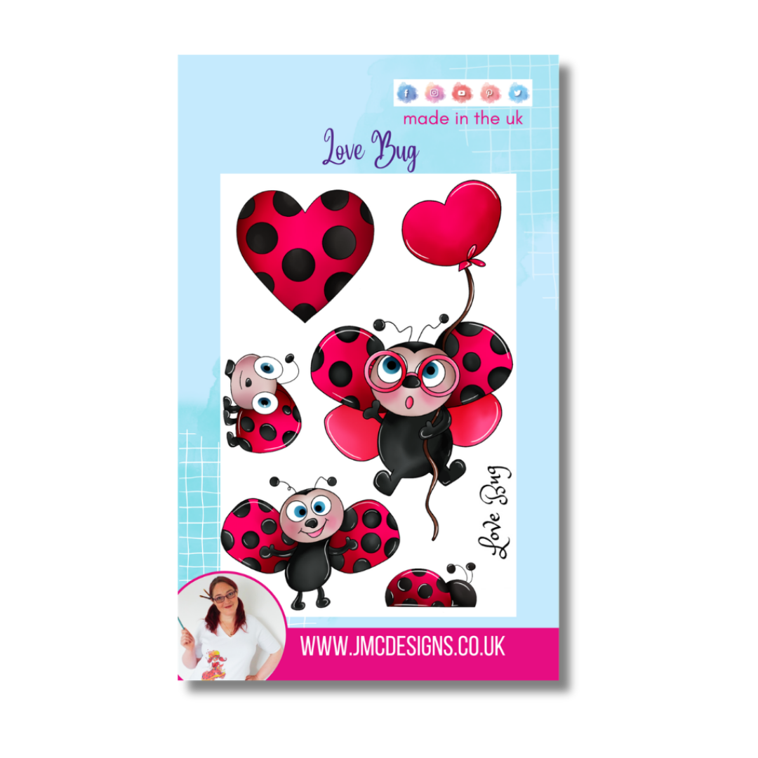 JMC Designs A6 Love Bug Stamp Set