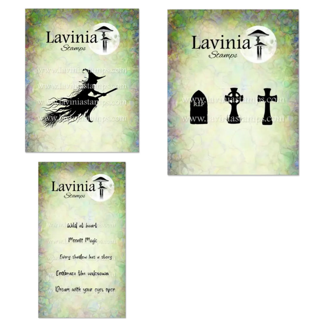 Lavinia Stamps Midnight Coven - Sybella, Wild at Heart & Gravestones Stamps