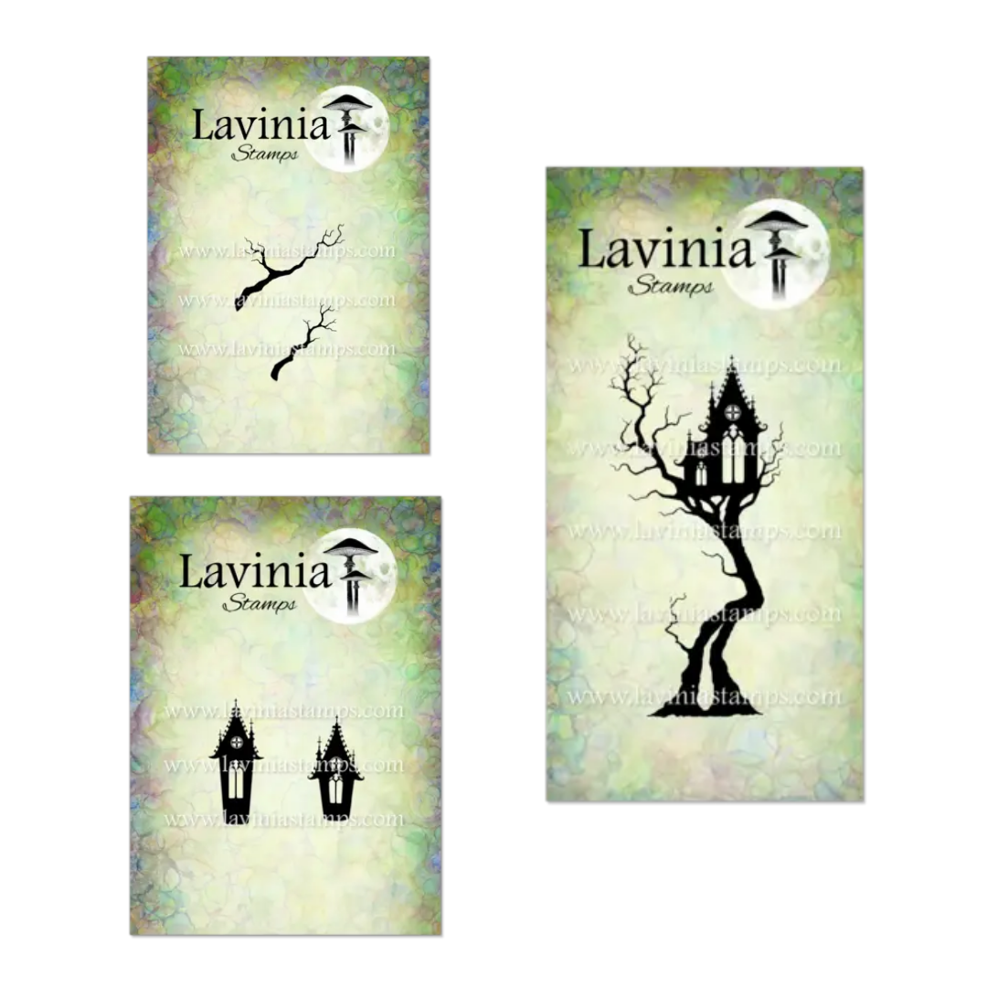 Lavinia Stamps Midnight Coven - Blackthorn Chapel, Ancient Chapels & Deadwood Stamps