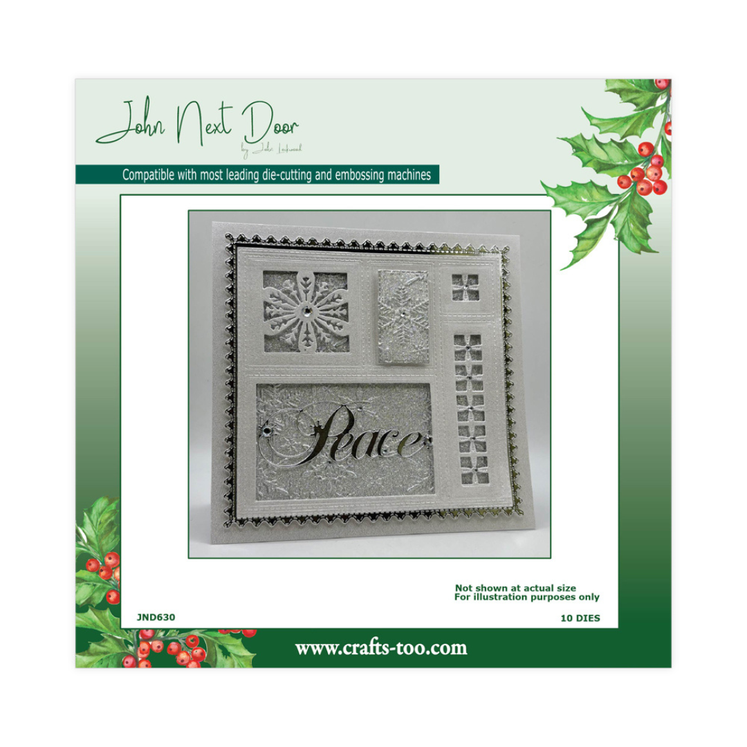 John Next Door Snowflake Insert Frame Die Set - 10 Dies