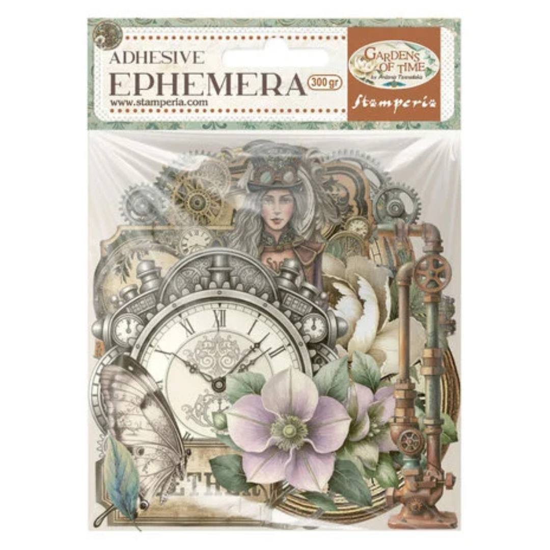 Stamperia Gardens of Time Ephemera by Antonis Tzanidakis - 40 Pieces