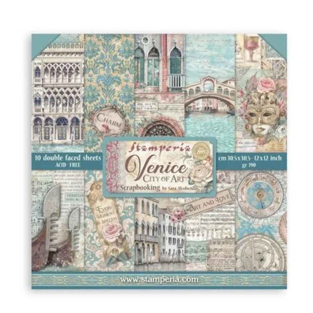 Stamperia Venice City of Art 12x12" Paper Pack