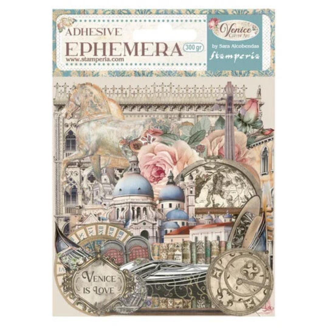 Stamperia Venice City of Art Ephemera - 40 Pieces