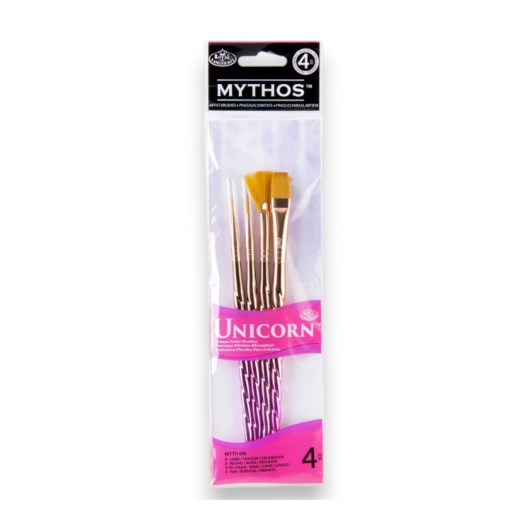 Royal & Langnickel Mythos™ Unicorn Brushes - 4 Pieces