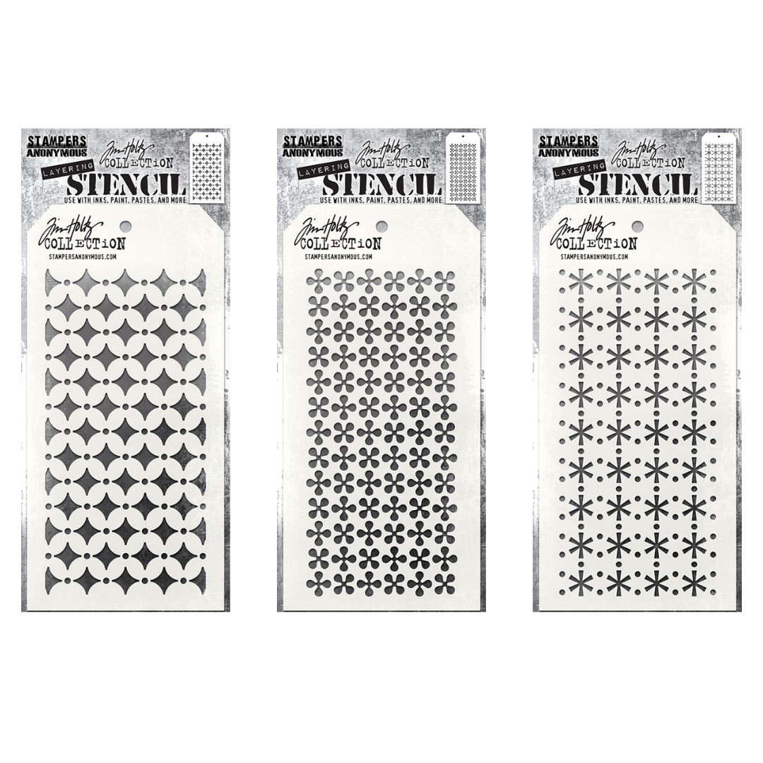 Tim Holtz Layering Stencil Christmas 2026 Collection