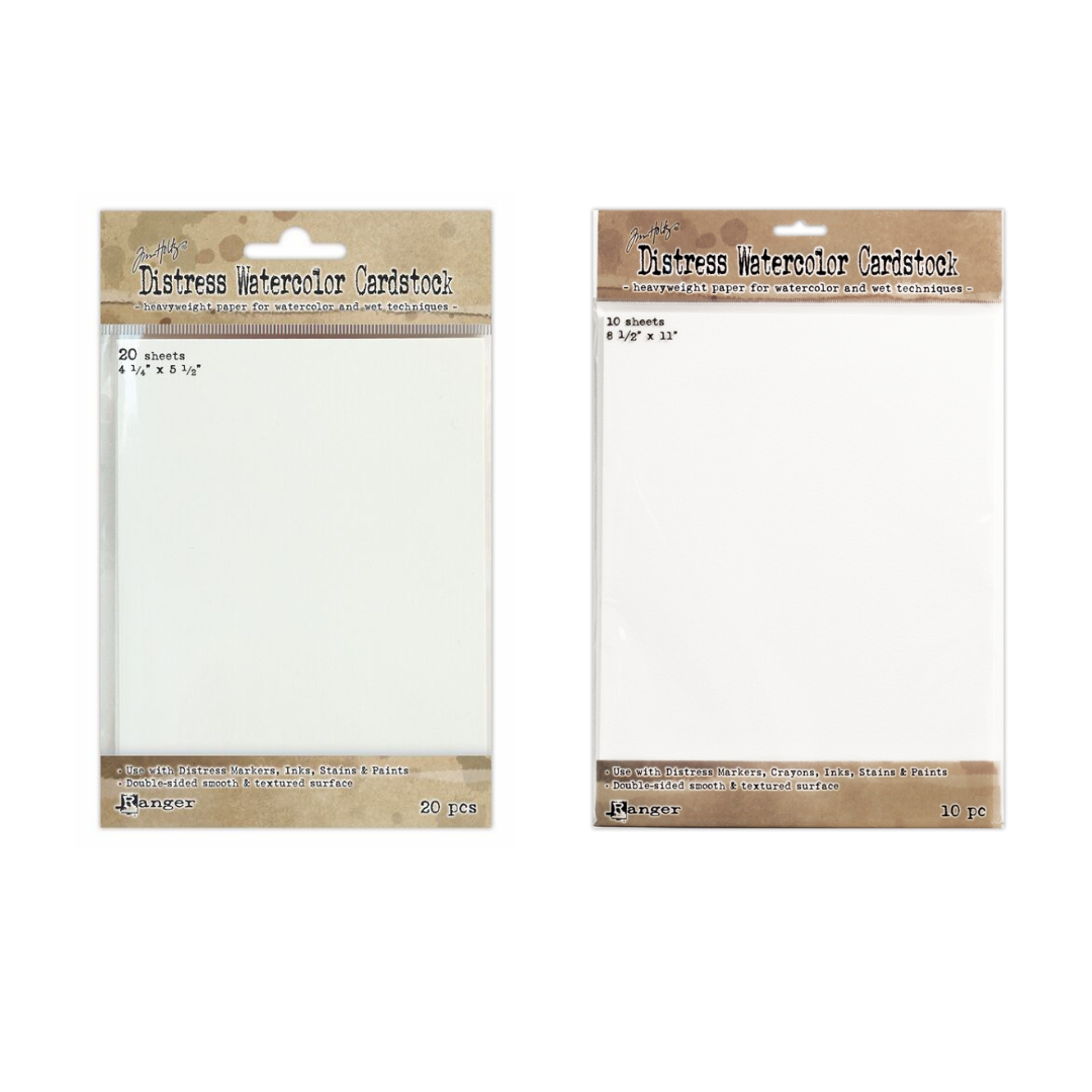 Tim Holtz Distress Watercolour Card Collection - 30 Sheets