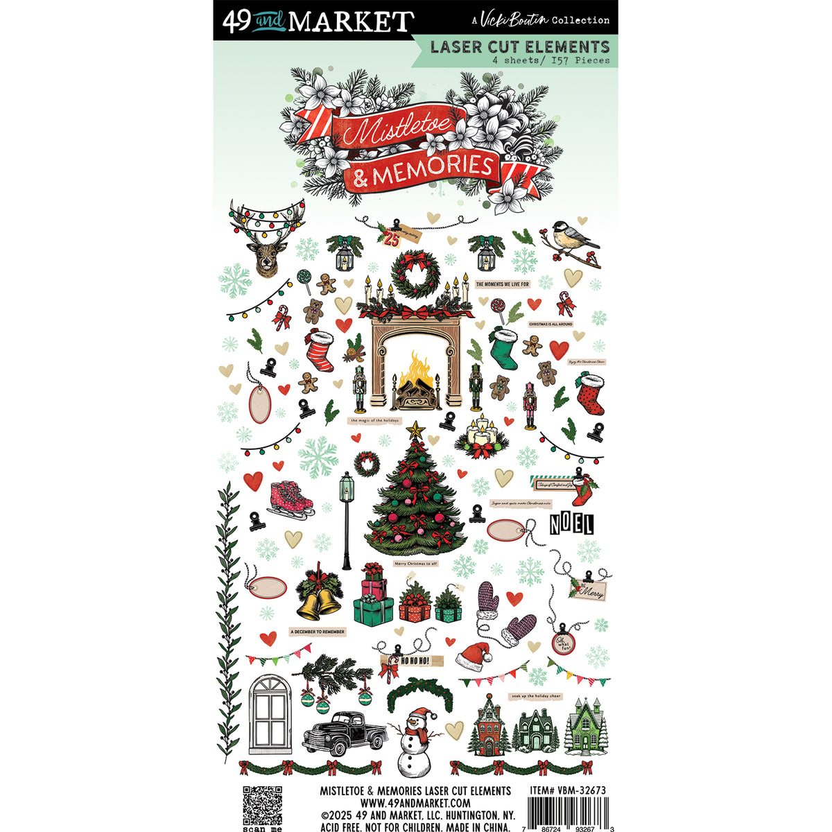 49 & Market Mistletoe and Memories Laser Die-Cuts