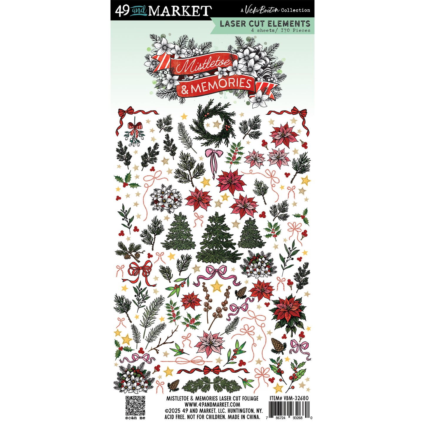 49 & Market Mistletoe and Mistletoe Laser Cut Foliage