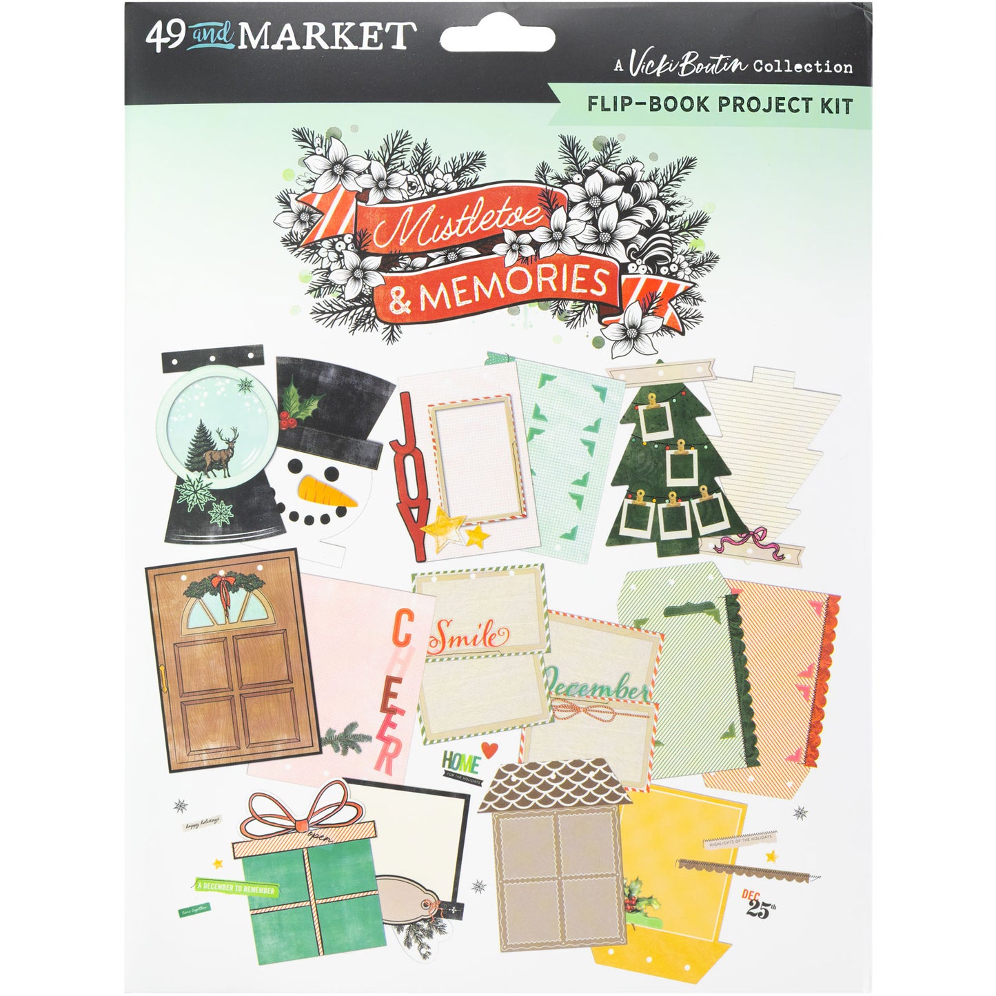49 & Market Mistletoe and Memories Card & Flip Book Kit