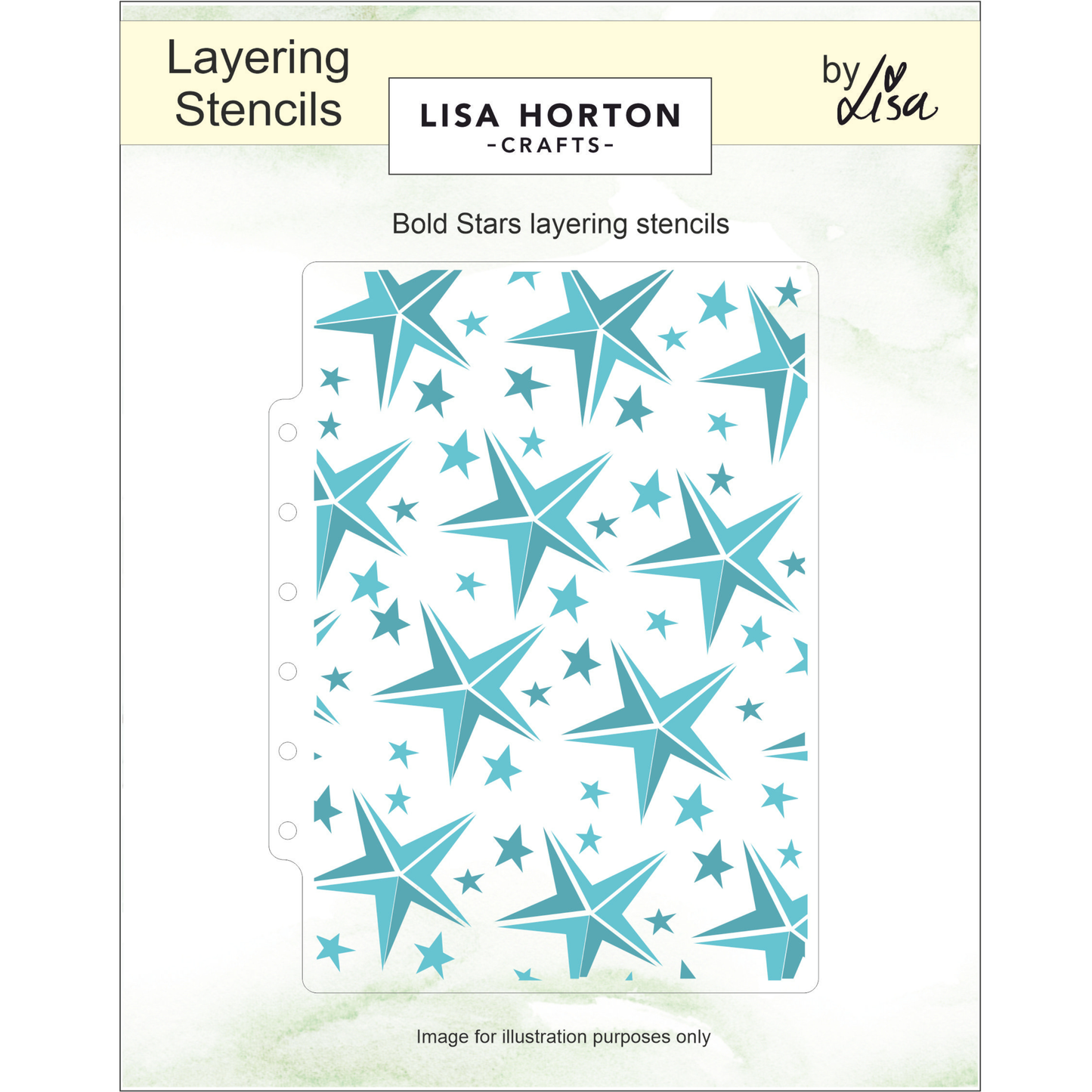 Lisa Horton Crafts Bold Stars Layering Stencils