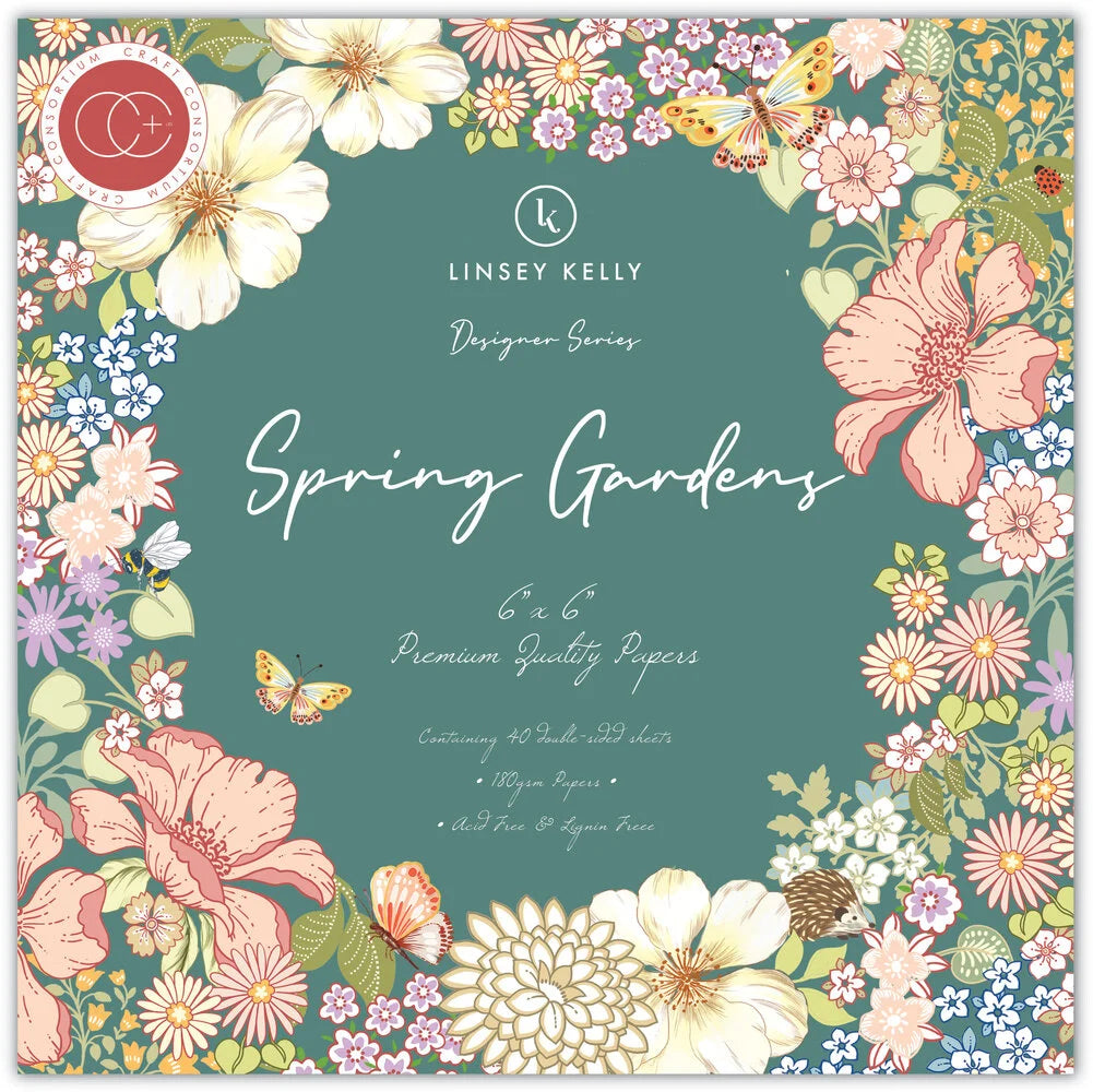 Craft Consortium Spring Gardens 6x6 Inch Paper Pad