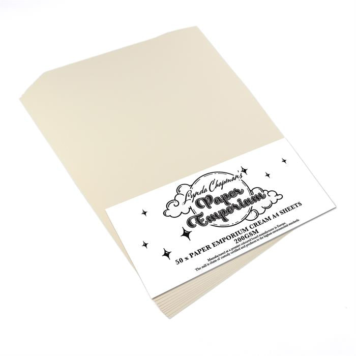 Lynda Chapman's Paper Emporium Essential Cream Card - 50 x A4 Sheets 200gsm