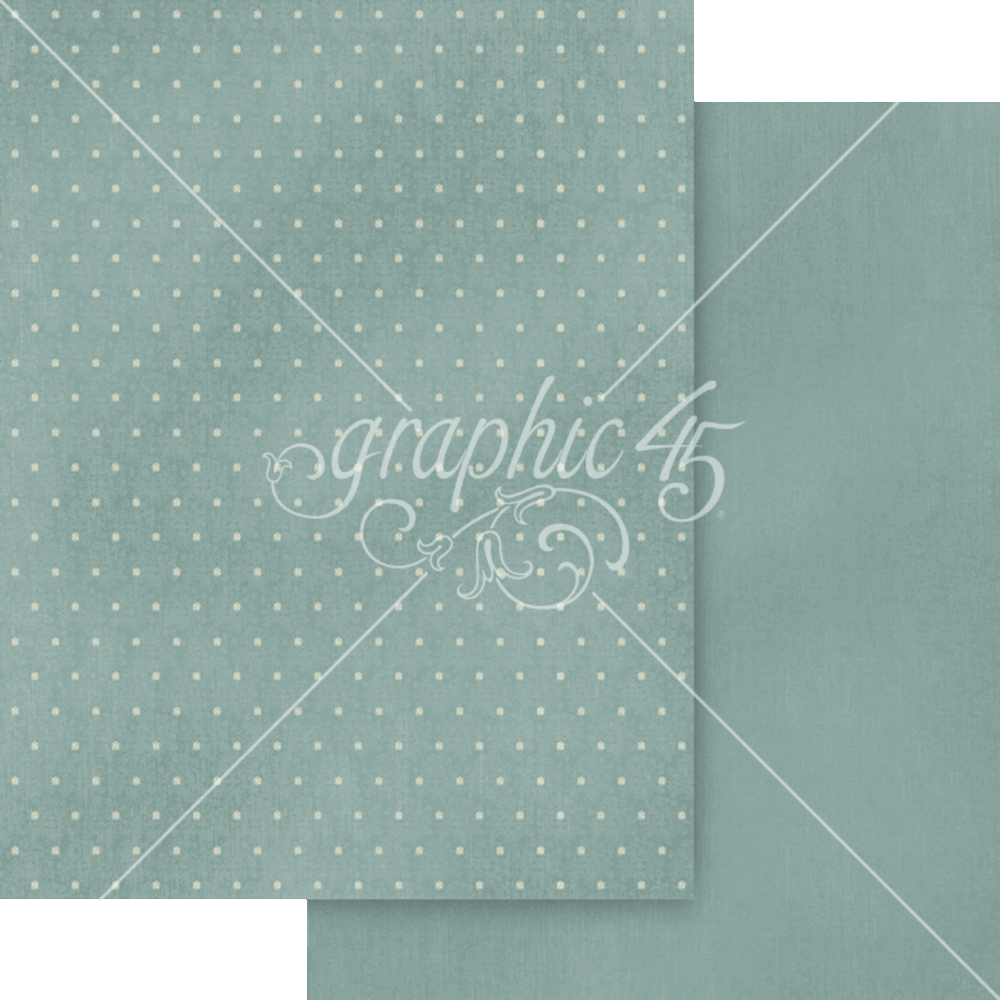 Graphic 45 Always & Forever 8.5" x 11" Patterns & Solids Pack - 16 Double Sided Sheets
