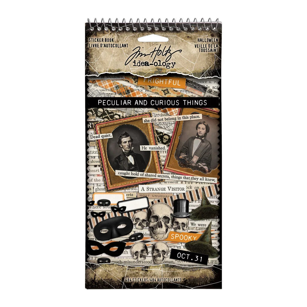 Tim Holtz Halloween Sticker Book - 484 Stickers