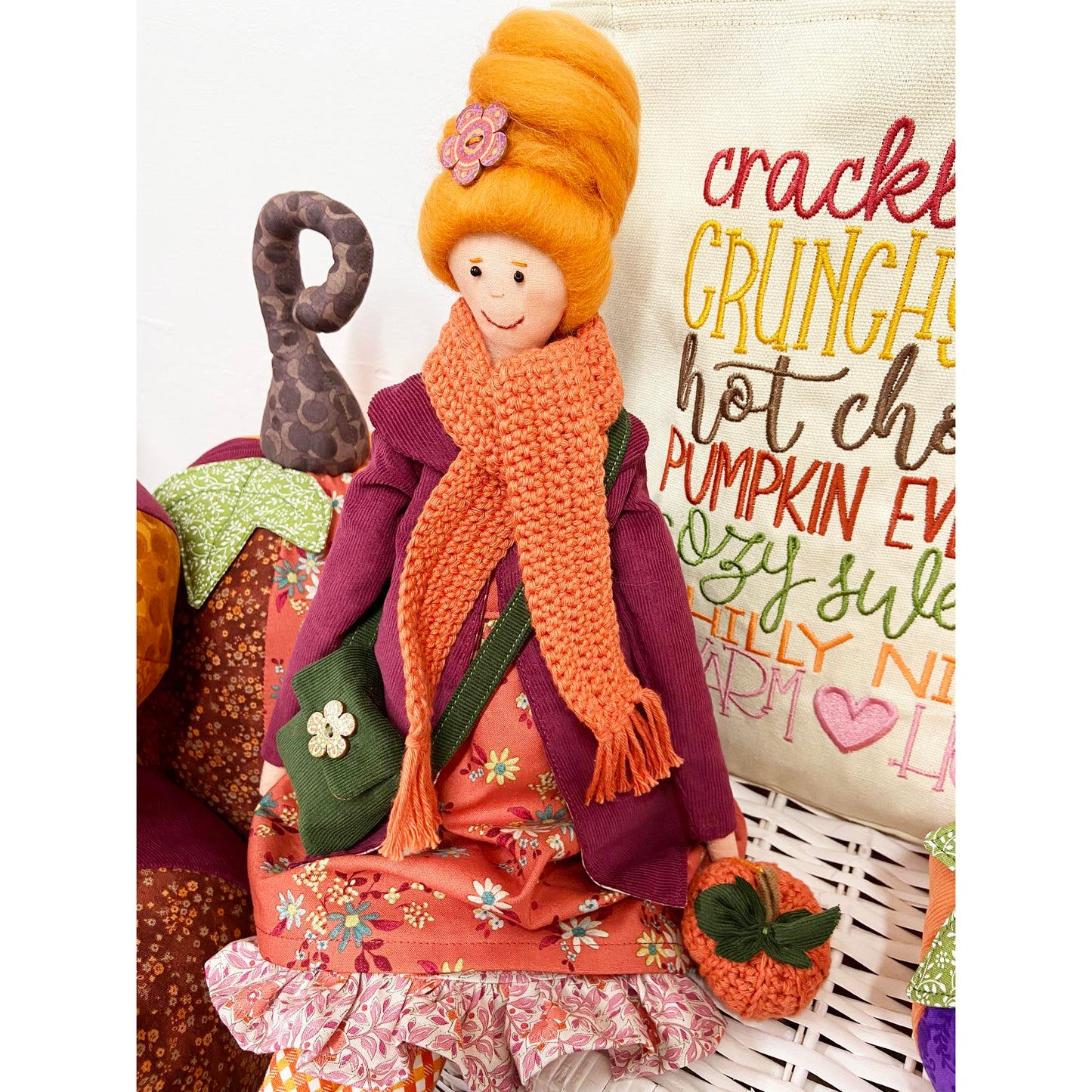 Quilter's Trading Post Pumpkin Spice Lottie Doll Pattern