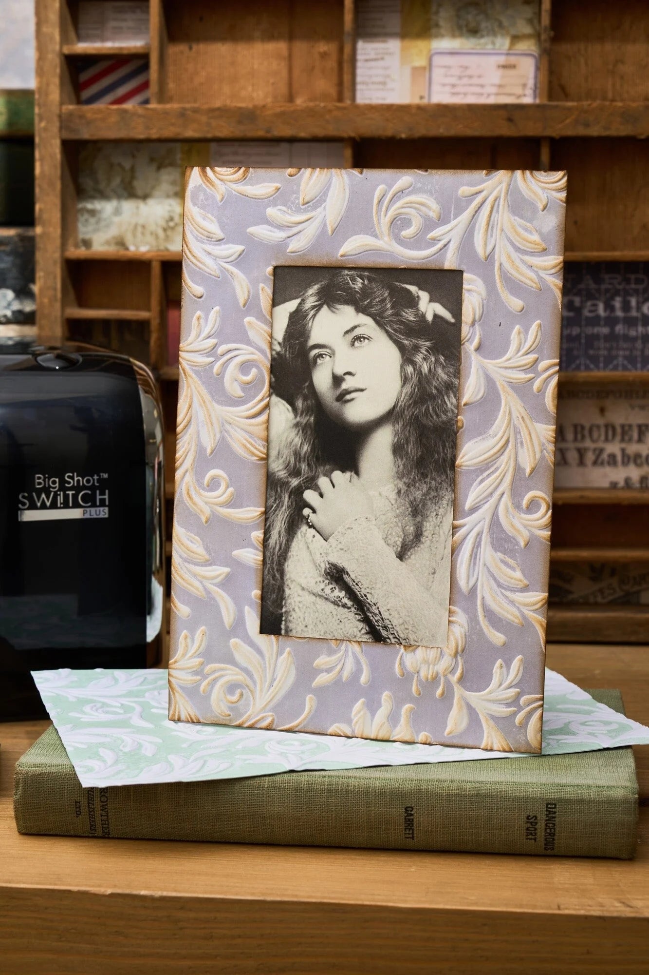 Sizzix 3D Texture Fades Embossing Folder by Tim Holtz A5 Botanical Large