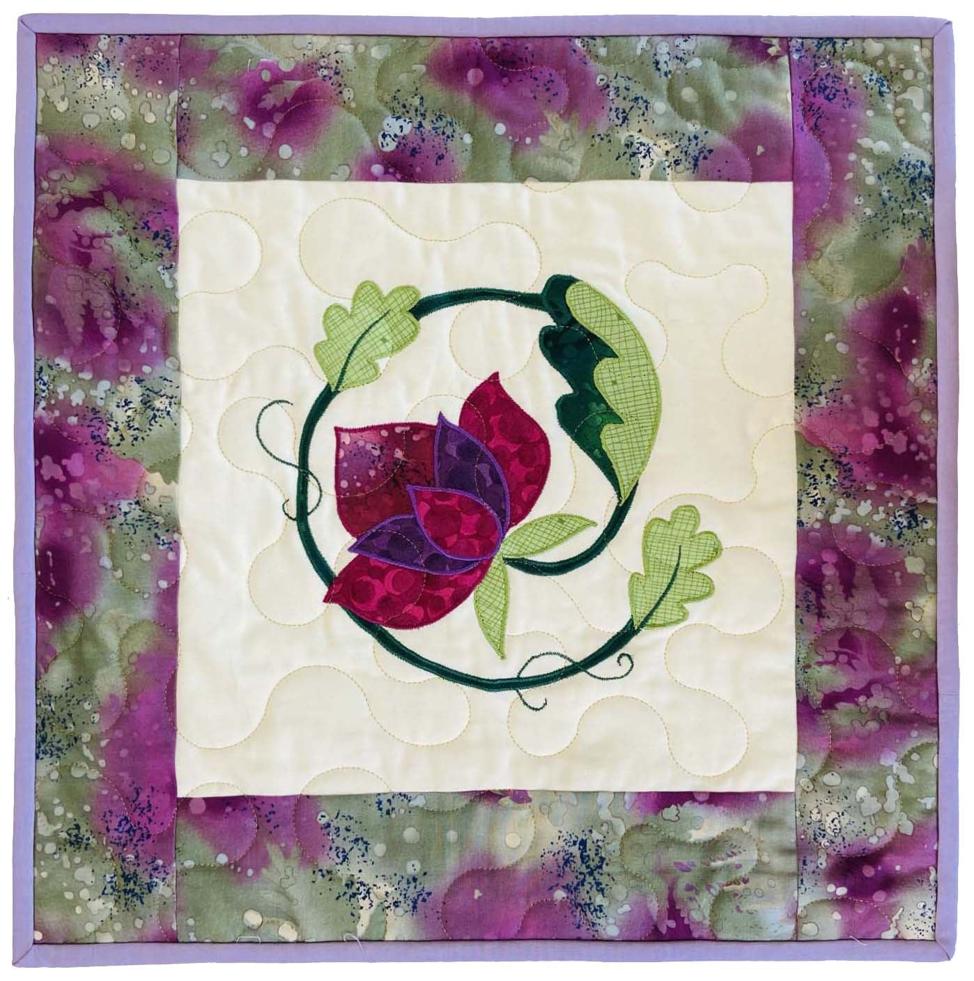 Quilter's Trading Post Jacobean Flowers Applique Blocks Pattern