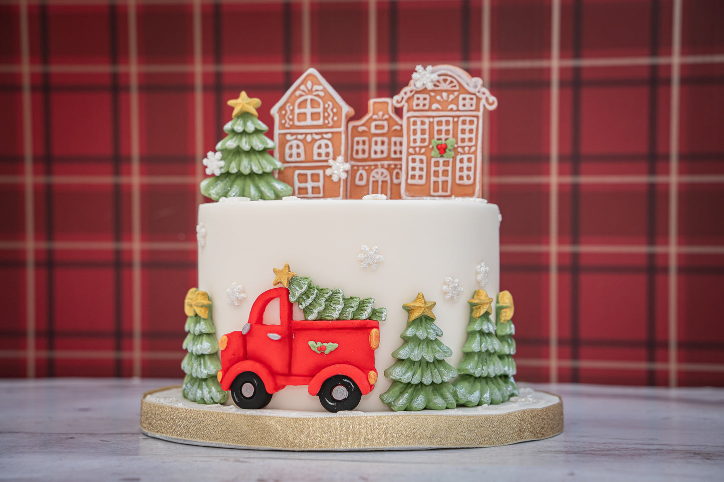 Karen Davies Sugarcraft Winter Tree Border Silicone Mould