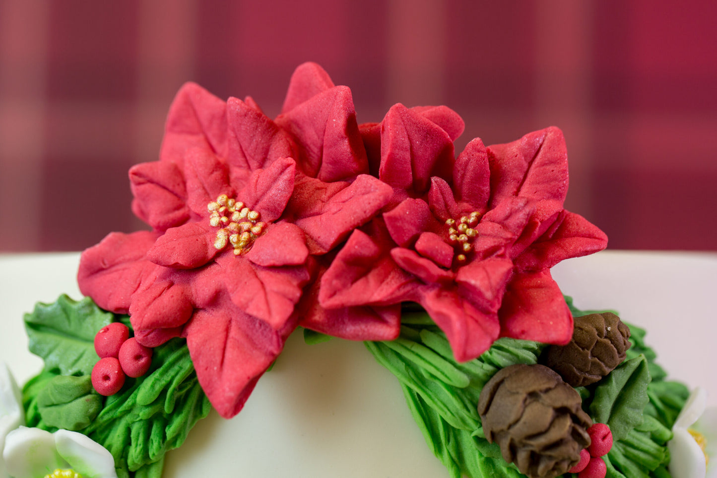 Karen Davies Sugarcraft Winter Wreath Silicone Mould