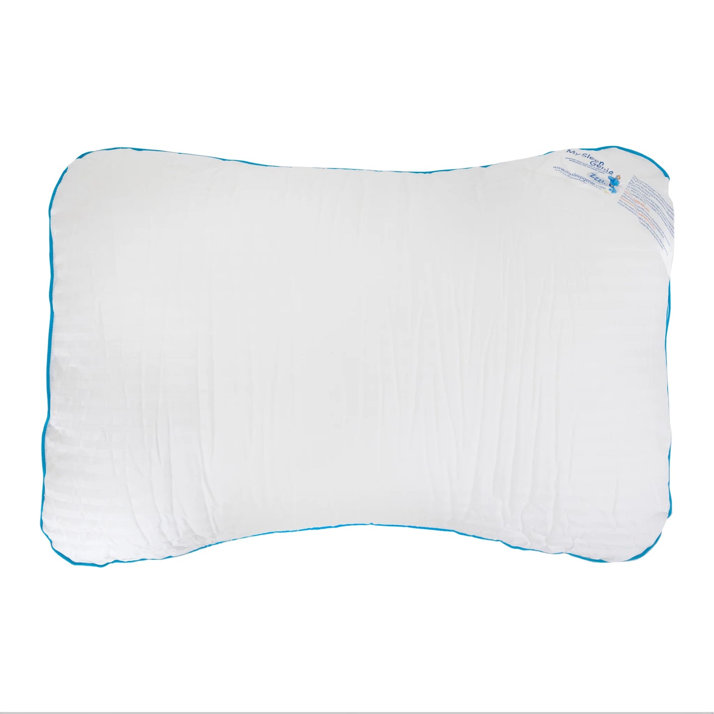 Sleep Genie Orthopaedic Pillow with Air Pocket and Specially Shaped Egyptian Cotton Pillowcase
