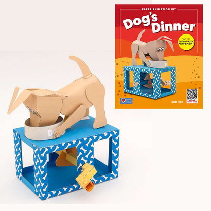 The Happy Puzzle Company Dogs Dinner Paper Animation Kits