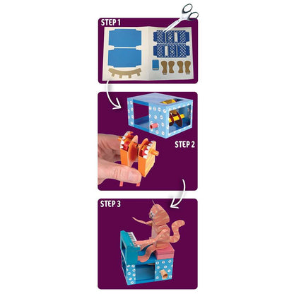 The Happy Puzzle Company Keyboard Cat Paper Animation Kits