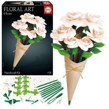 The Happy Puzzle Company Floral Art 6 White Roses