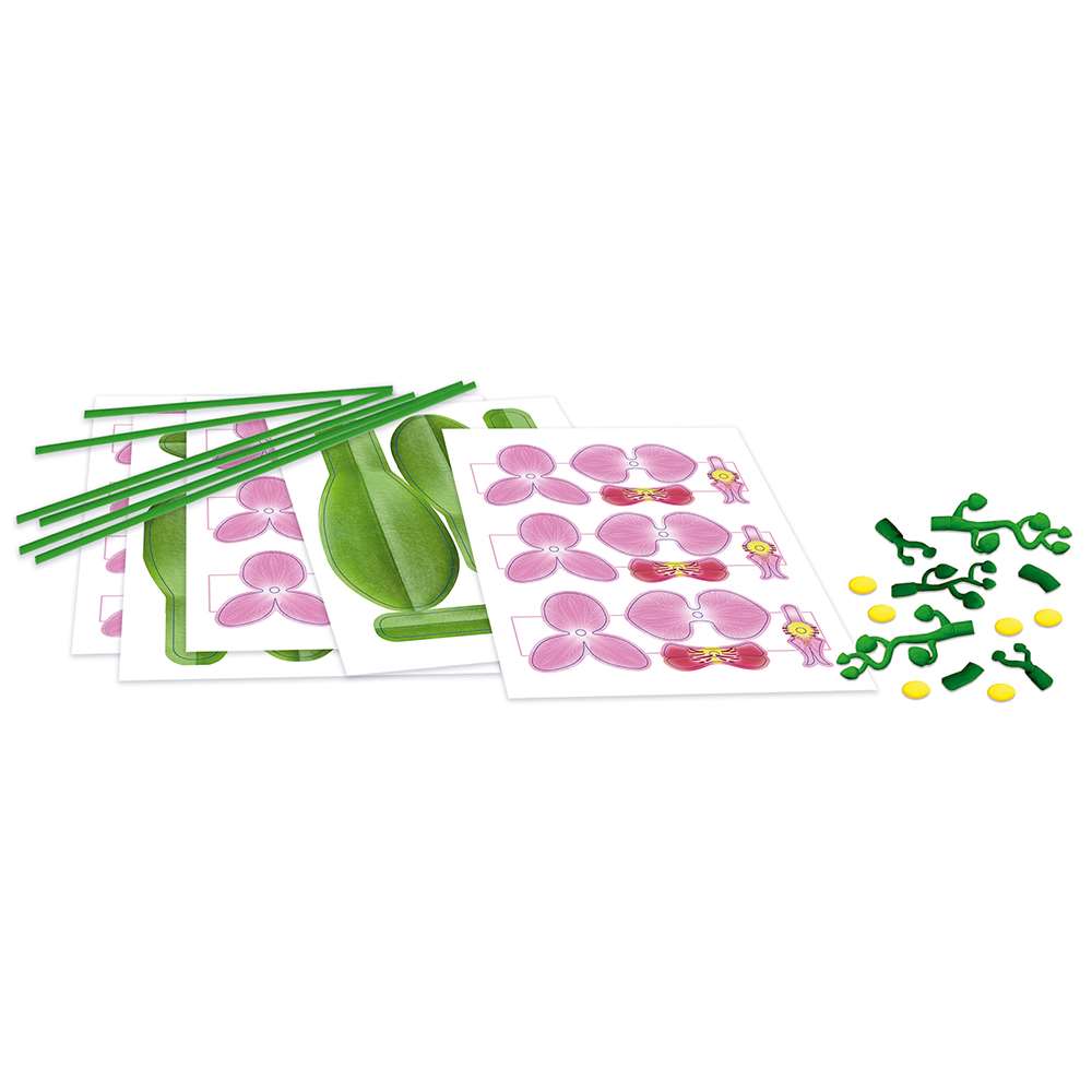 The Happy Puzzle Company Floral Art Pink Orchid Kit