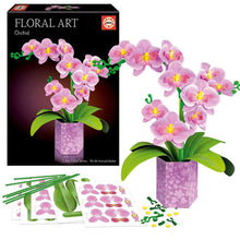 The Happy Puzzle Company Floral Art Pink Orchid Kit