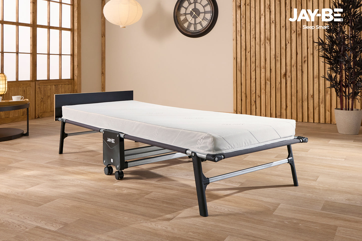 Jay-Be RE80 Rollaway Folding Bed with Single Mattress and Storage Cover