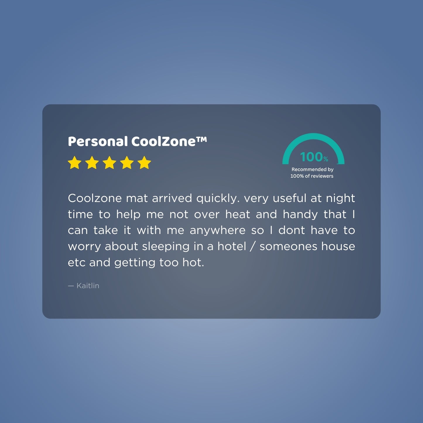 Seriously Comfortable Personal CoolZone™ Mat
