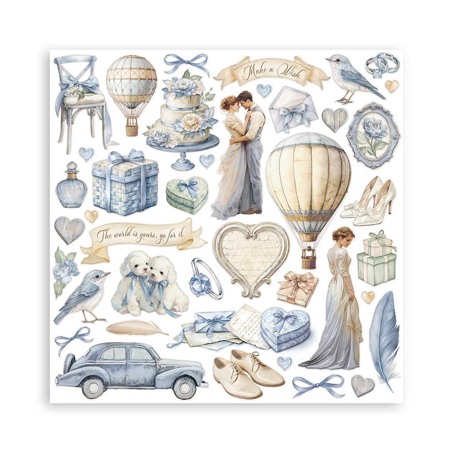 Stamperia Timeless 8"x8" Double Sided Scrapbook Pad