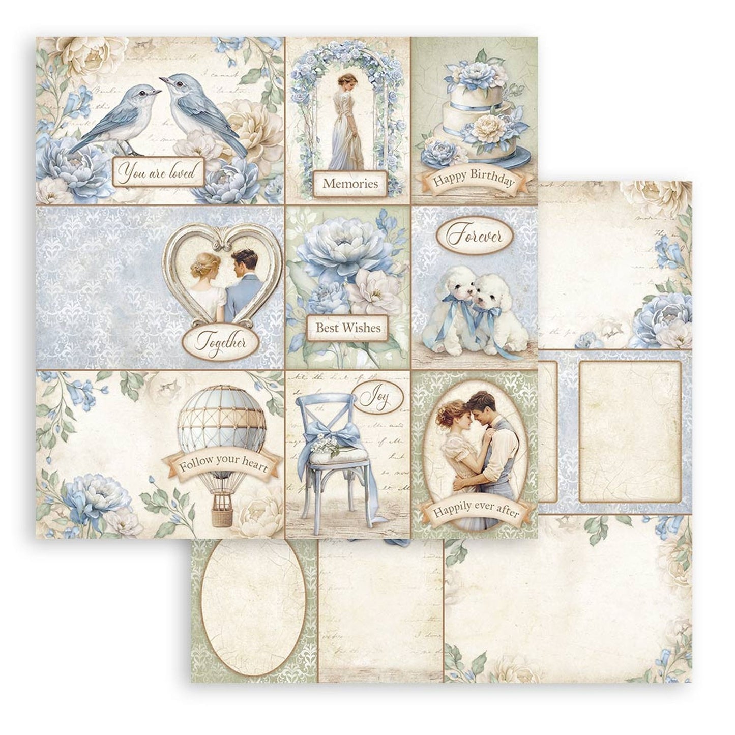 Stamperia Timeless 12"x12" Double Sided Scrapbook Pad