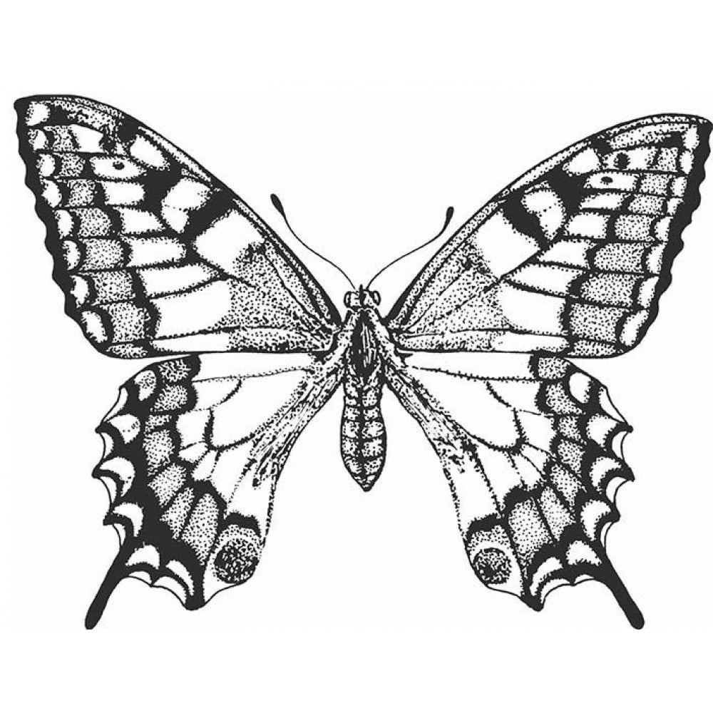 Stamp Addicts Old World Swallowtail Cling Mounted Rubber Stamp