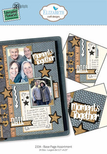Elizabeth Craft Designs Everyday Memories Base Page Assortment Die Set - 24 Dies