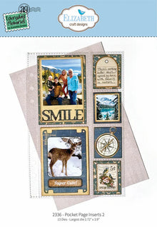 Elizabeth Craft Designs Everyday Memories Pocket Page Inset 2 Die Set - 13 Dies