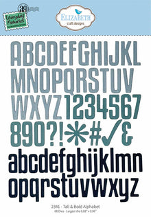 Elizabeth Craft Designs Everyday Memories Tall & Bold Alphabet Die Set - 68 Dies