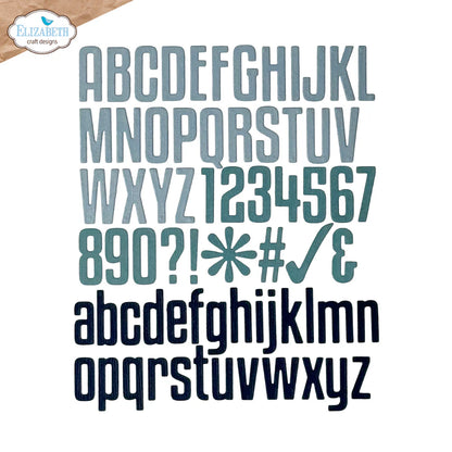 Elizabeth Craft Designs Everyday Memories Tall & Bold Alphabet Die Set - 68 Dies