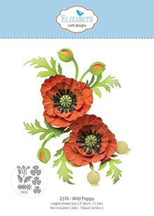 Elizabeth Craft Designs Bloom Wildly Wild Poppy Die Set