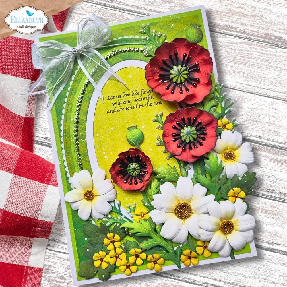 Elizabeth Craft Designs Bloom Wildly Wild Poppy Die Set