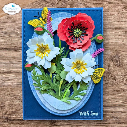 Elizabeth Craft Designs Bloom Wildly Wild Poppy Die Set