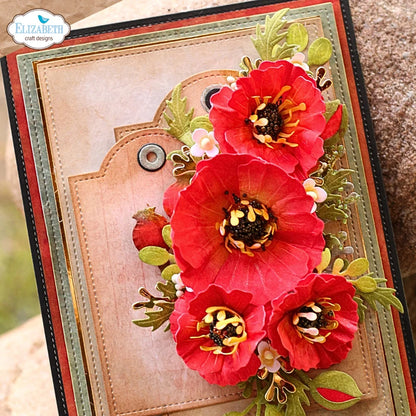 Elizabeth Craft Designs Bloom Wildly Wild Poppy Die Set