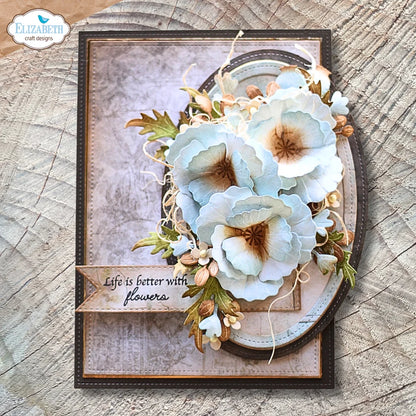 Elizabeth Craft Designs Bloom Wildly Wild Poppy Die Set