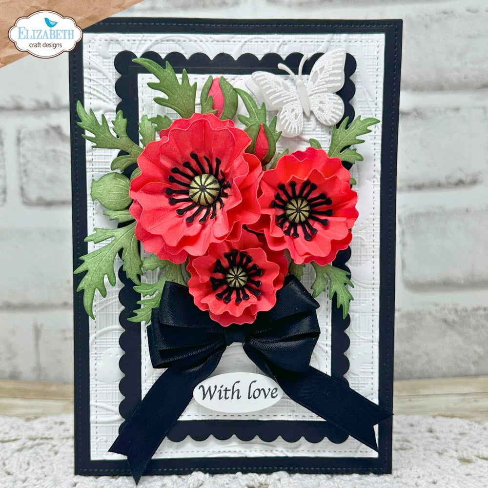 Elizabeth Craft Designs Bloom Wildly Wild Poppy Die Set
