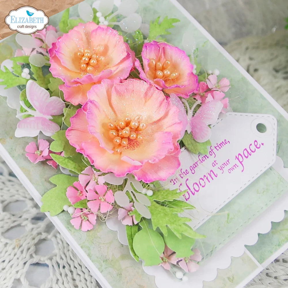 Elizabeth Craft Designs Bloom Wildly Wild Poppy Die Set