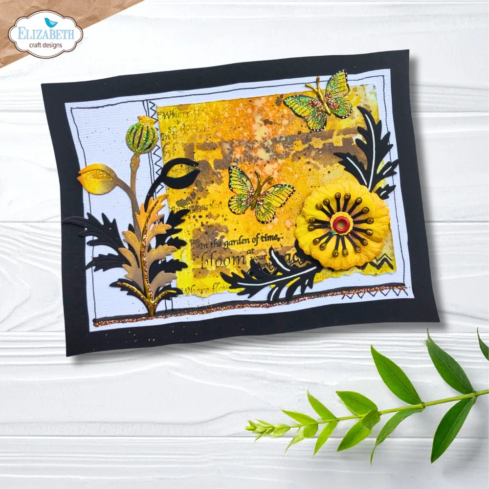 Elizabeth Craft Designs Bloom Wildly Wild Poppy Die Set