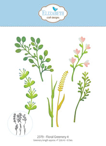 Elizabeth Craft Designs Bloom Wildly Floral Greenery #4 Die Set