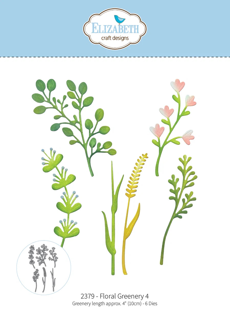 Elizabeth Craft Designs Bloom Wildly, Wild Poppy, Columbine, Blackfoot Daisy & Floral Greenery Die Sets plus 'Flower Centres 3' Stamp Set