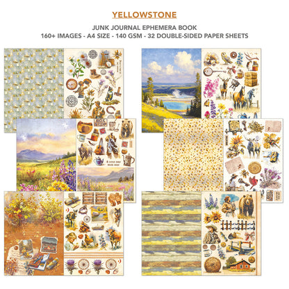Ciao Bella Yellowstone Junk Journal & Ephemera A4 Book