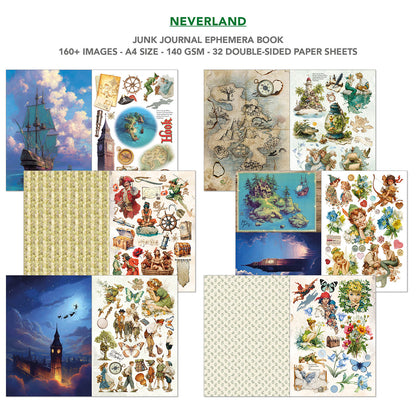 Ciao Bella Neverland & Yellowstone Junk Journal and Ephemera A4 Book Set